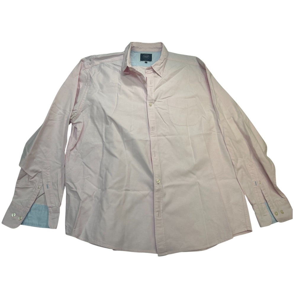 Charles Tyrwhitt dress shirt‎ Men's size 2XL pink long-sleeve